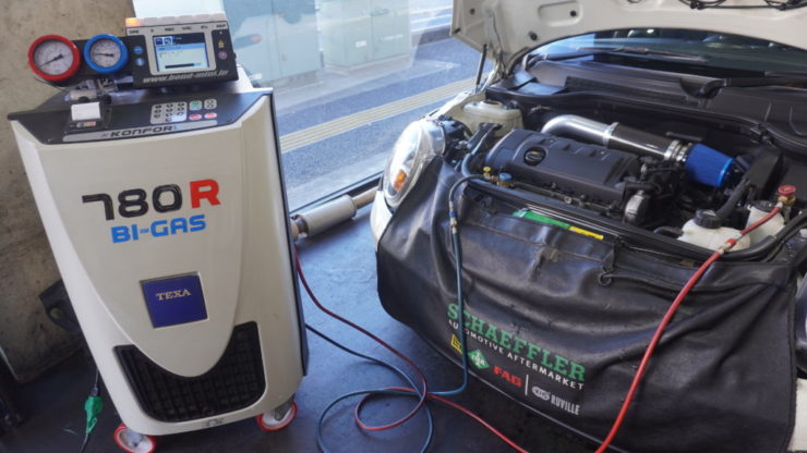 MINI R50 R52 R53 R55 R56 R57 R58 R59 R60 R61 R系 エアコン TEXA ガス リフレッシュ 充填 補充 R134a 効き 弱い