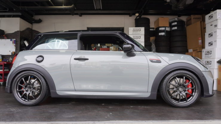 MINI ミニ F55 F56 F57 ビルシュタイン B14 コンフォートスペック 車高調 ローダウン 純正 腰高 車高高い RAYS レイズ CE28 鍛造 軽量 ホイール