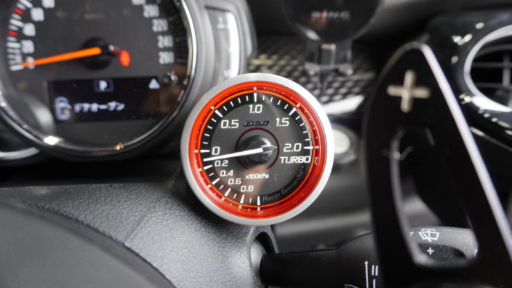 MINI ミニ F54 F55 F56 F57 F60 LCI JCW クーパーSDefi 新モデル RacerGaugeN2 Plus レーサーゲージN2 プラス ブースト計 水温計 取付
