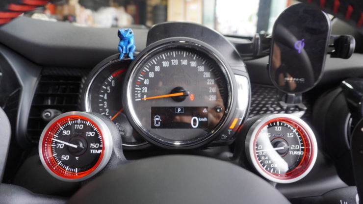MINI ミニ F54 F55 F56 F57 F60 LCI JCW クーパーSDefi 新モデル RacerGaugeN2 Plus レーサーゲージN2 プラス ブースト計 水温計 取付