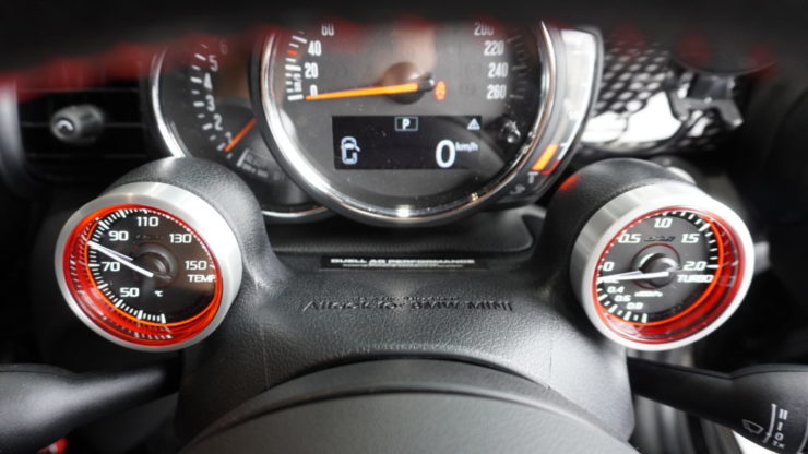 MINI ミニ F54 F55 F56 F57 F60 LCI JCW クーパーSDefi 新モデル RacerGaugeN2 Plus レーサーゲージN2 プラス ブースト計 水温計 取付