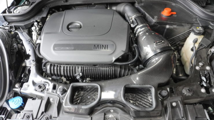 MINI ミニ F54 F55 F56 F57 F60 EVENTURI イベンチュリ エア インテーク GIGAMOT ギガモット フロント リップ スポイラー 取付
