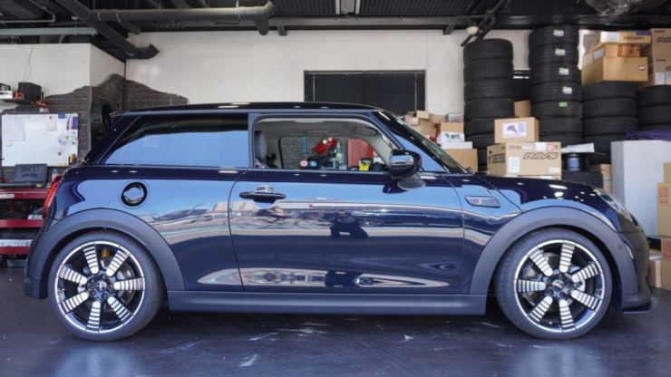MINI ミニ F54 F55 F56 F57 ビルシュタイン B14 車高調 ローダウン 純正 腰高 車高高い 乗り心地 ACシュニッツァー フロント リップ 取付 ウェストラインフィニッシャー ブラックアウト