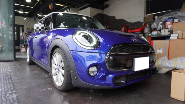 MINI ミニ F55 F56 F57 LCI 取付 ローター 交換 Brembo ブレンボ  低ダスト ブレーキパッド  ビルシュタイン B14 コンフォートスペック 車高調 ローダウン 純正 腰高 車高高い