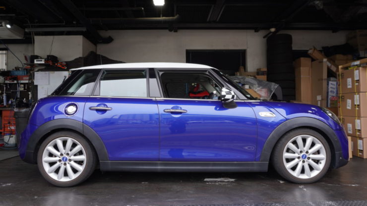 MINI ミニ F55 F56 F57 LCI 取付 ローター 交換 Brembo ブレンボ  低ダスト ブレーキパッド  ビルシュタイン B14 コンフォートスペック 車高調 ローダウン 純正 腰高 車高高い