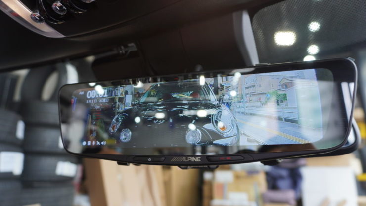 MINI ミニ F54 F55 F56 F57 コンバーチブル F60 デジタル インナー ミラー 後方 視界 録画 ドライブレコーダー ドラレコ アルパイン