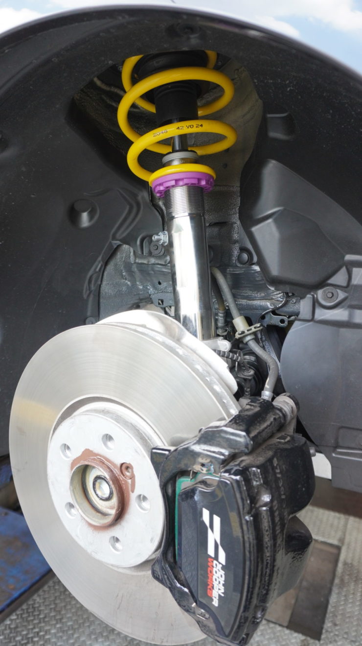 MINI ミニ F54 F55 F56 F57 F60 LCI F65 F66 F67 車高調 ローダウン 足回り KW カーヴェー ストリートコンフォート V1 Ver.1 V2 バージョン2 減衰力 調整 乗り心地 アムゼックス 低ダスト ブレーキパッド
