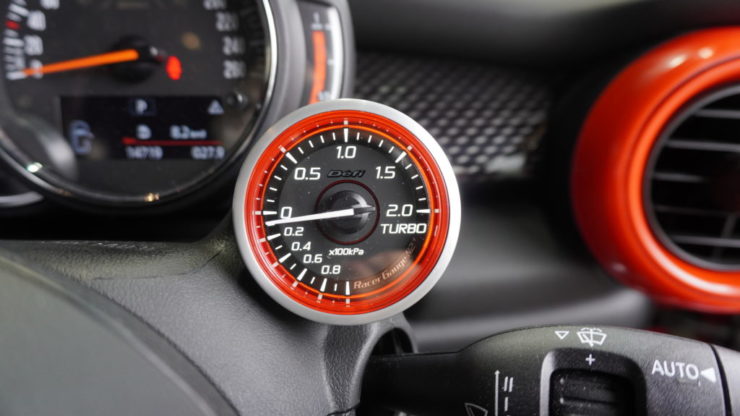 MINI ミニ F54 F55 F56 F57 F60 LCI クーパーS JCW Defi 新モデル RacerGaugeN2 + Plus レーサーゲージN2 プラス ブースト計 水温計 Dueil AG メーターポッド 取付