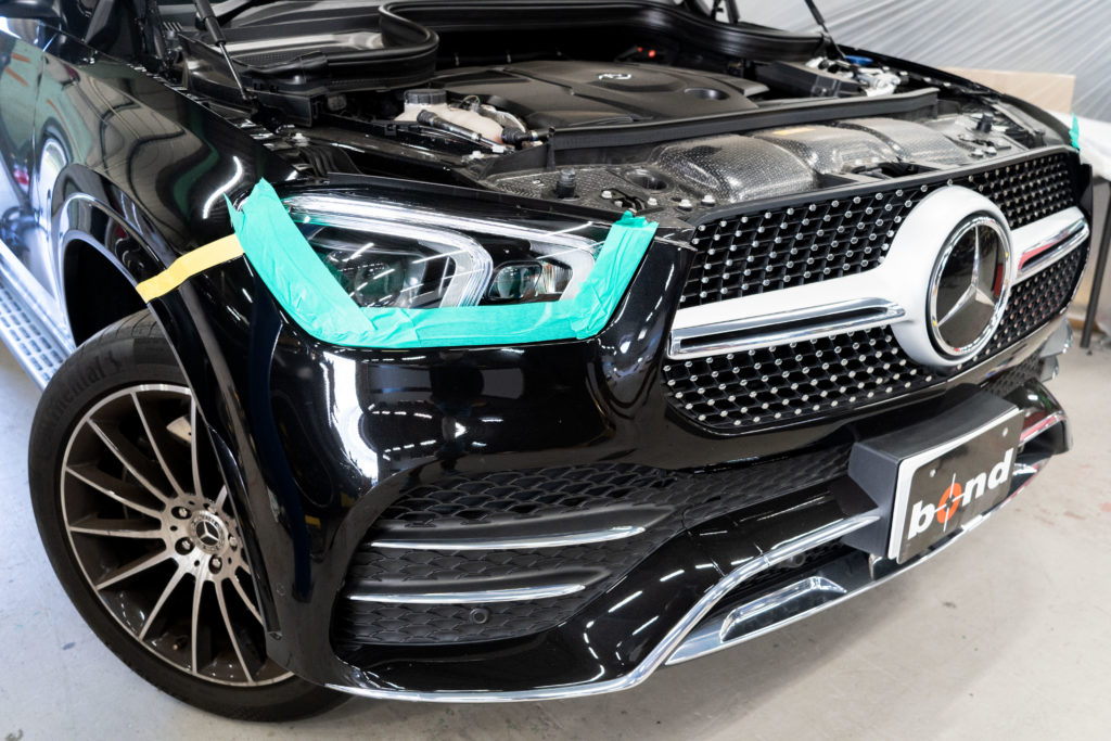 メルセデスベンツ、MercedesBenz、GLE53、GLE、AMG、ブラックアウト、カーラッピング、ラッピング、サッシモールのブラックアウト、ボンドボディ、ボンド、bondbody、パナメリカーナグリル、