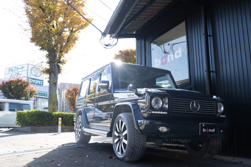 G500、メルセデスベンツ、AMG、コーティング、ウィンドウコーティング、bond、bondbody
