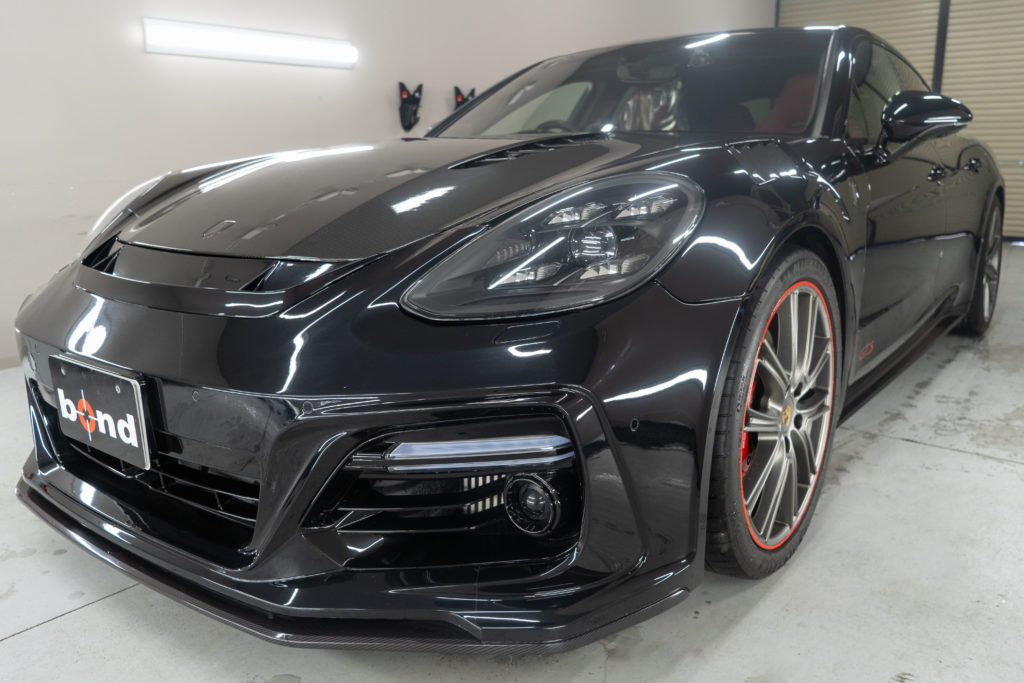 PORSCHE、ポルシェ、パナメーラ、パナメーラGTS、テックアート、マンソリー、エアロ、エアロパーツ、カーボン、フルラッピング、カーラッピング、ラッピング、ボンドボディ、ボンド、テックラップ、