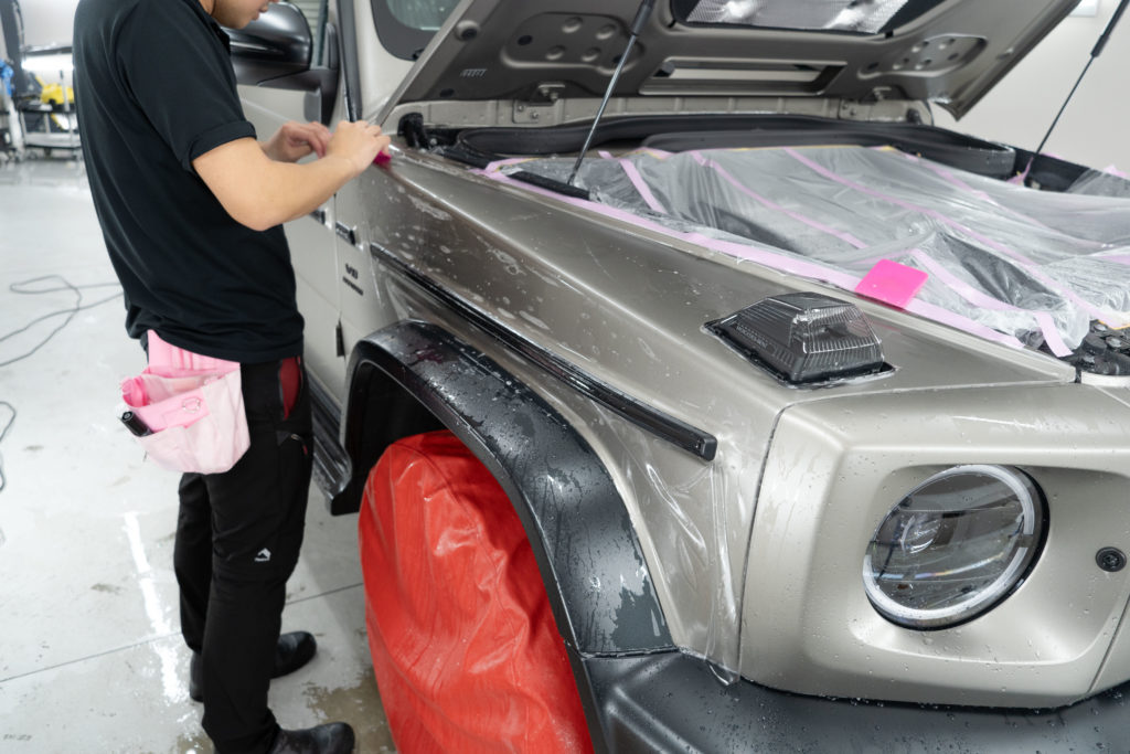 ベンツ、メルセデスベンツ、AMG、G63、ゲレンデ、PPF、ステルスPPF、マットカラー、XPEL,プロテクションフィルム、フルステルス、フルプロテクションフィルム、