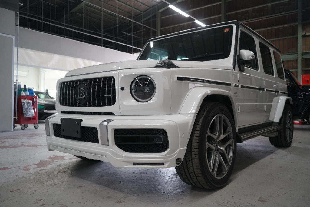 ボンドボディ bondbody W463A Gクラス ゲレンデ Mercedes-Benz BRABUS BRABUSリップ カスタム オパリスホワイト 埼玉県 志木市