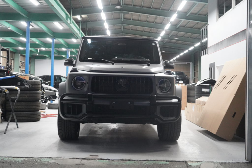 W465 G63 MercedesBenz ゲレンデ Gクラス ブラッシュガード フロントナンバーベース 電動サイドステップ