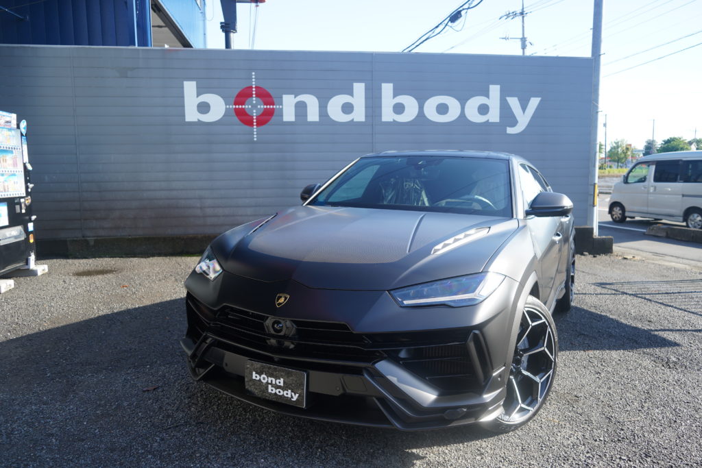 bondbody,ウルス、ペルフォルマンテ、PPF、マットブラック、プロテクション、ボンド、ホイール