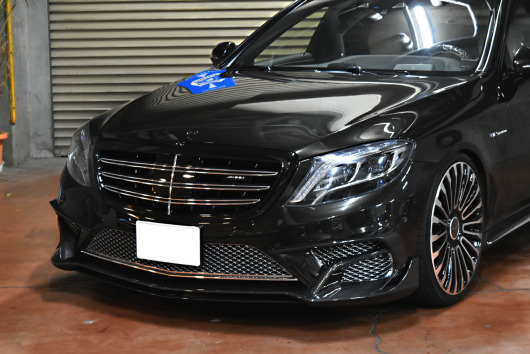 W222　ブラックアウト　グリルペイント　ラッピング
