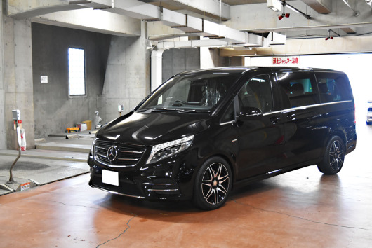 Vクラス　ローダウン　V220　カスタム　ダウンサス