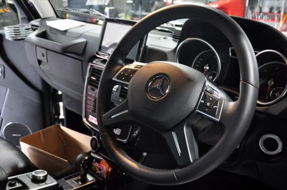 G350d ステアリング加工
