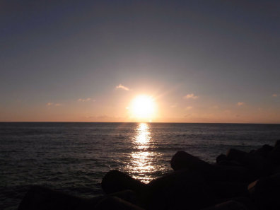 夕日