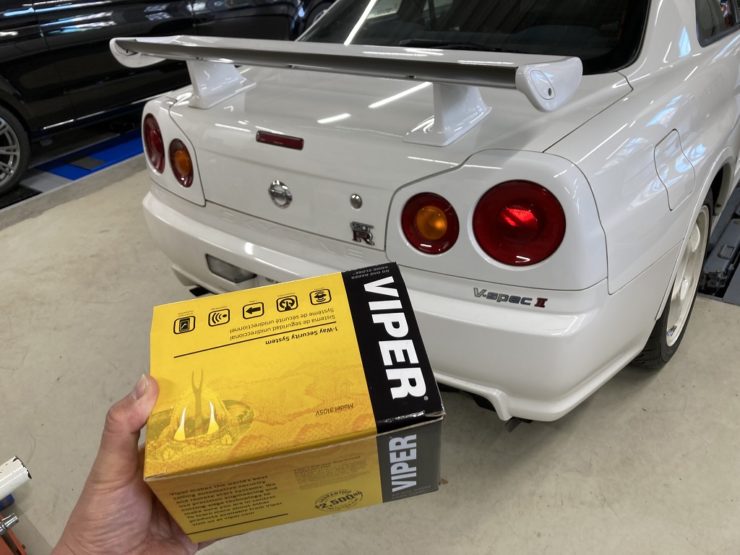 スカイライン　GT-R　R34　カーセキュリティ　VIPER　BOND　葛飾　東京都