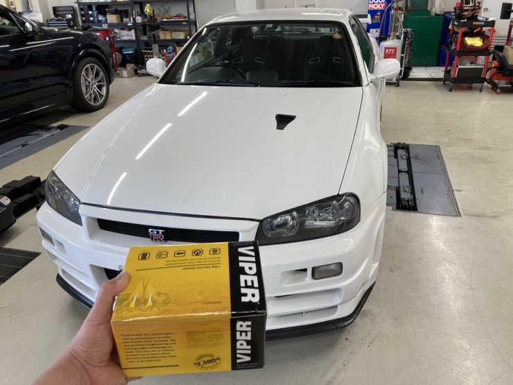 スカイライン　GT-R　R34　カーセキュリティ　VIPER　BOND　葛飾　東京都