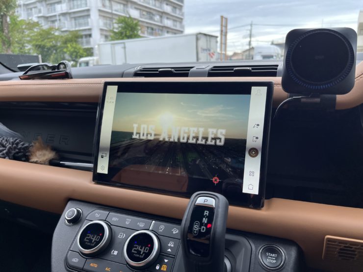 ディフェンダー　テレビ　YouTube　Netflix　ランドローバーカスタム　Bond葛飾　ﾃﾞｼﾞﾀﾙｲﾝﾅｰﾐﾗｰ