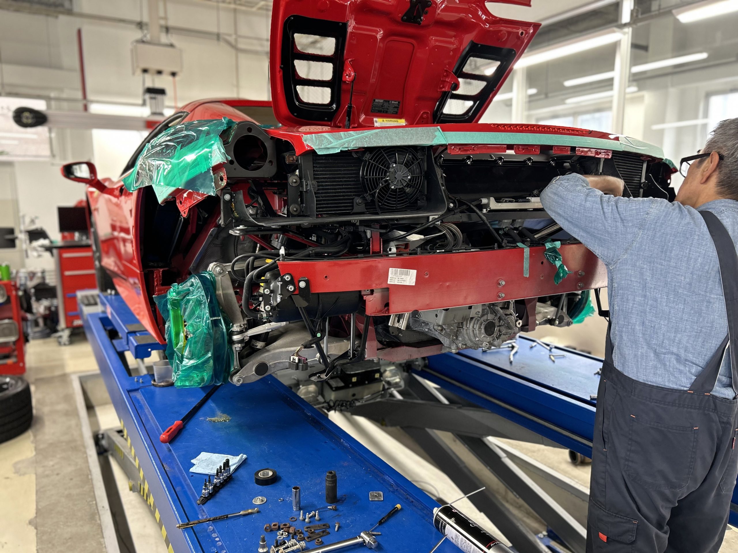 ﾌｪﾗｰﾘ458 ﾏﾌﾗｰ ｴｷﾏﾆ 交換 ｻｰﾓﾊﾞﾝﾃｰｼﾞ bond 葛飾