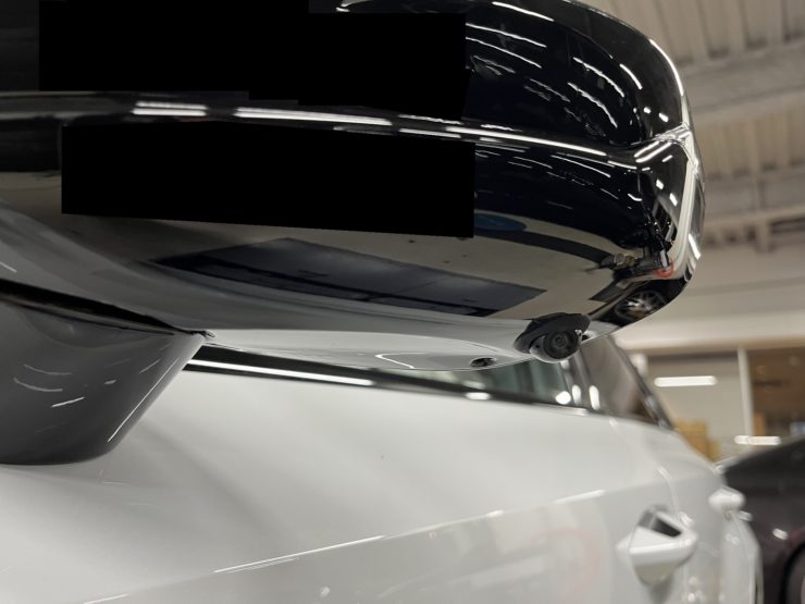 AudiA3 デジタルインナーミラー 前後ドラレコ Laboon! フロントカメラ サイドカメラ ワーニングランプ ブラックアウト