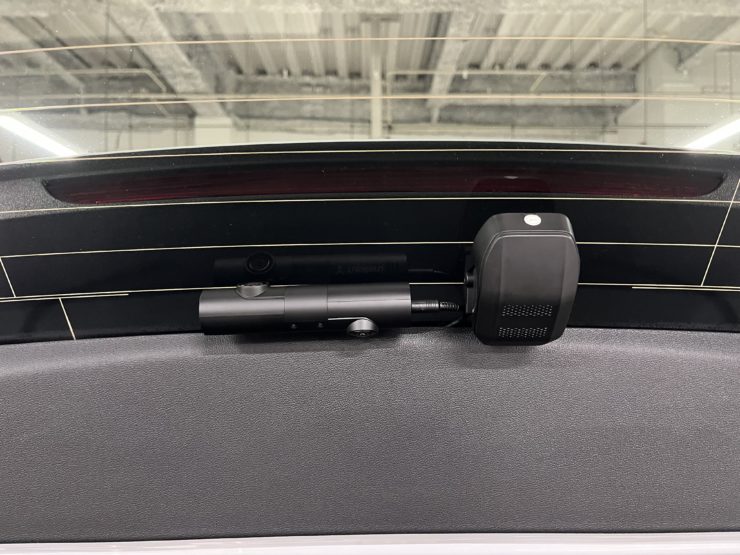 AudiA3 デジタルインナーミラー 前後ドラレコ Laboon! フロントカメラ サイドカメラ ワーニングランプ ブラックアウト
