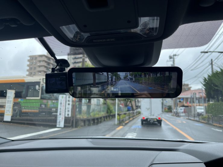 AudiA3 デジタルインナーミラー 前後ドラレコ Laboon! フロントカメラ サイドカメラ ワーニングランプ ブラックアウト