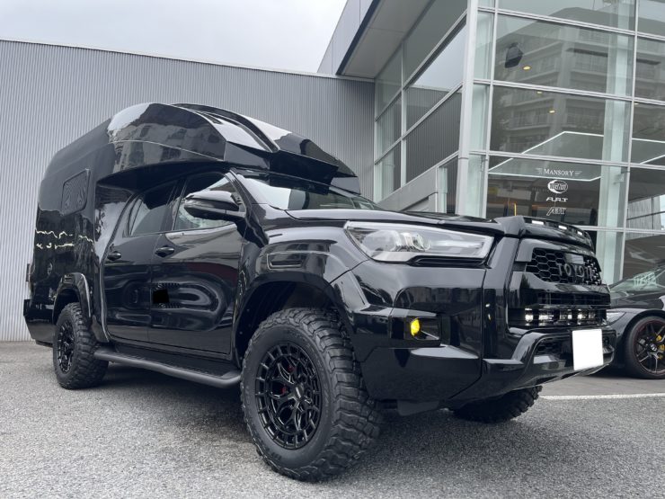 HILUXカスタム　ハイラックスカスタム　BR75-Gカスタム ブラックアウト TRDサイドステップ VOSSEN HFX1
