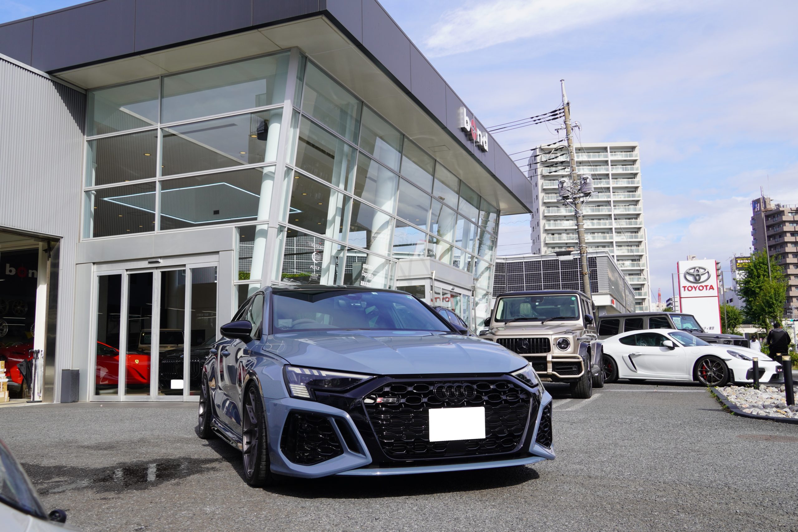 AUDI　RS3　ホイール　AK　FORGED　鍛造ホイール　KW　DDCサスペンション　BOND　葛飾　東京都