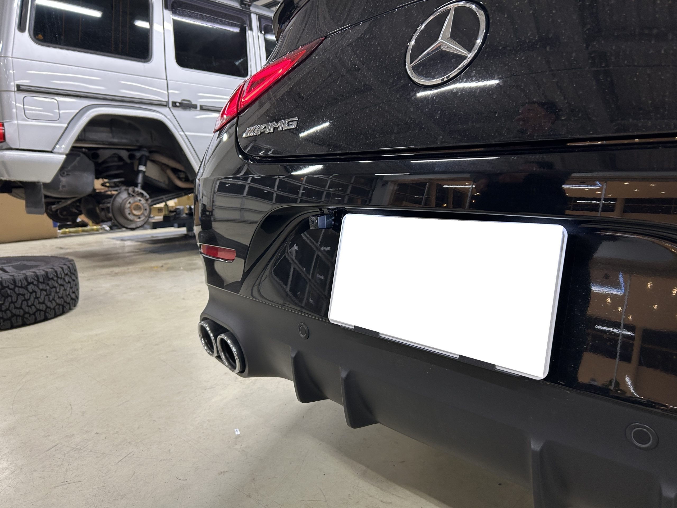 ベンツ　CLS　デジタルインナーミラー　純正ミラー交換　アルパイン　BOND　葛飾　東京都