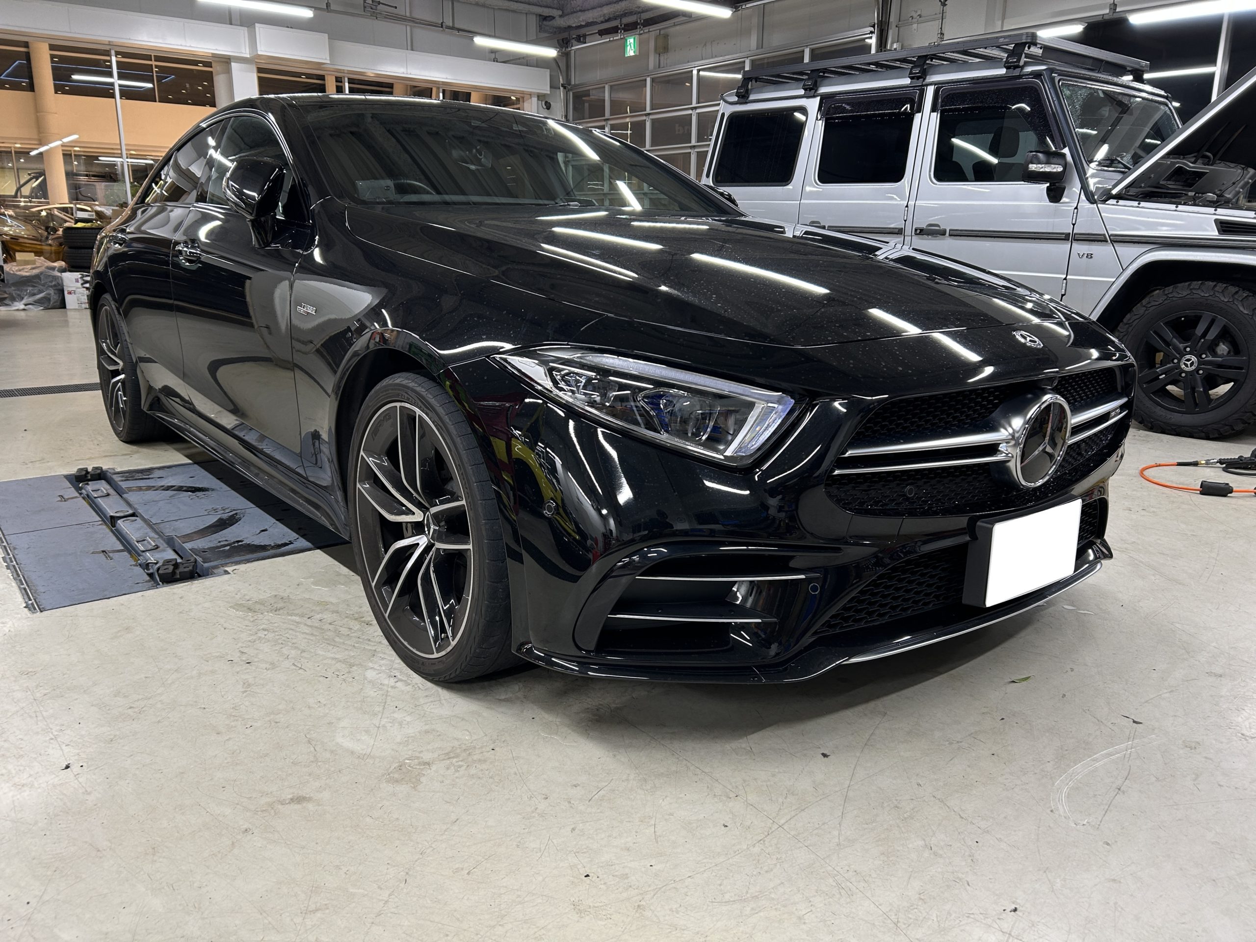 ベンツ　CLS　デジタルインナーミラー　純正ミラー交換　アルパイン　BOND　葛飾　東京都