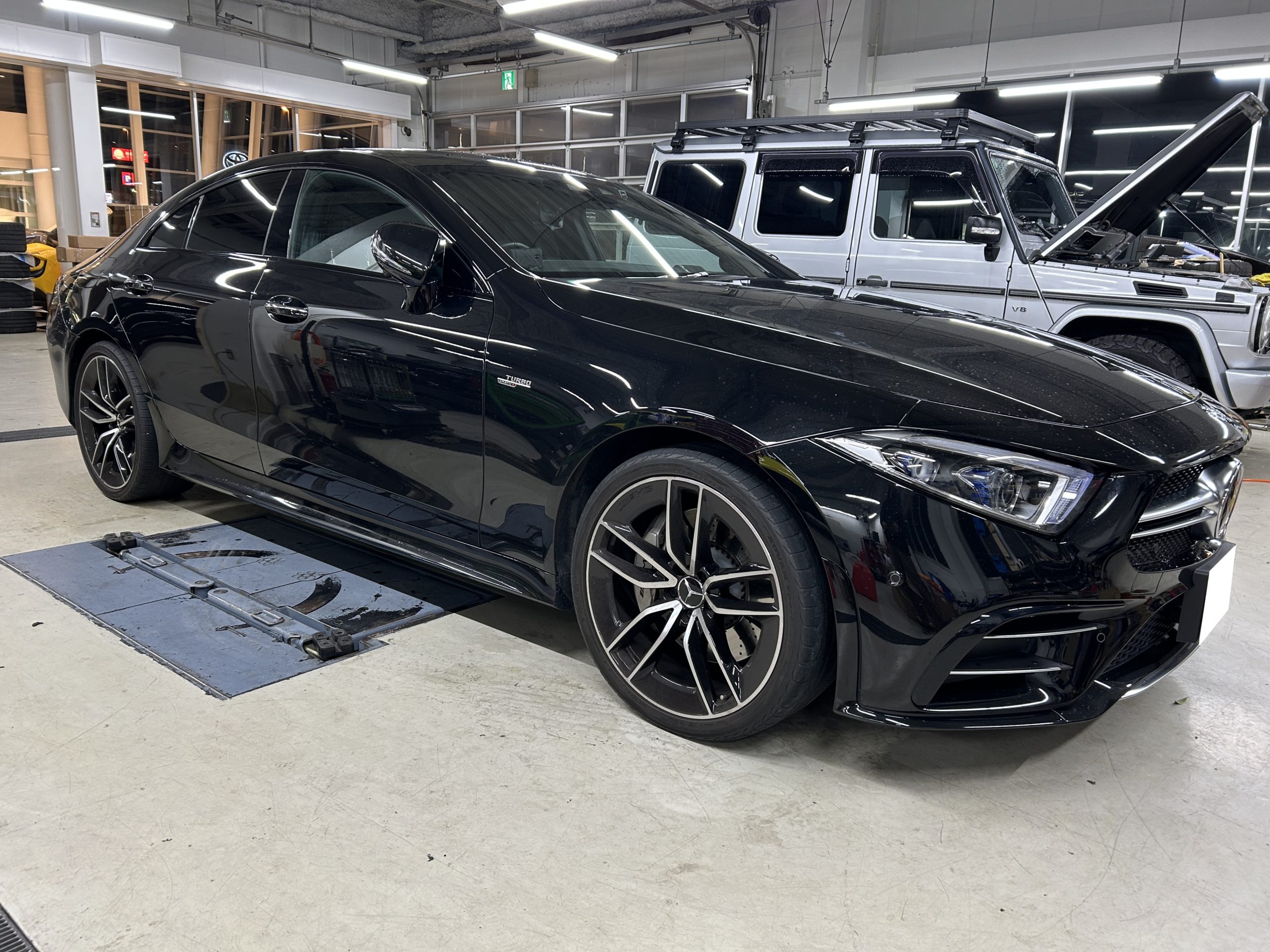 ベンツ　CLS　デジタルインナーミラー　純正ミラー交換　アルパイン　BOND　葛飾　東京都