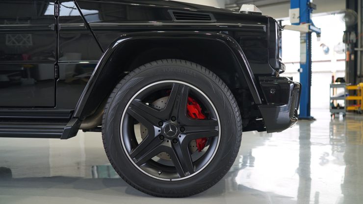 AMG G63 ブレーキ カスタム ブラックアウト エンブレムペイント ホイールペイント