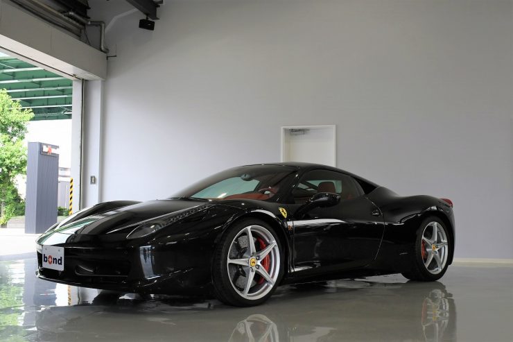 フェラーリ　458　スパイダー　ピスタ　スペチアーレ　ローダウン　プロテクションフィルム