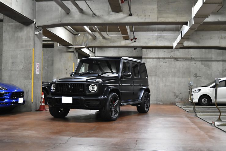 AMG G63 W463A ブラックアウト マットブラック 背面スムージング ADV.1 アメ鍛