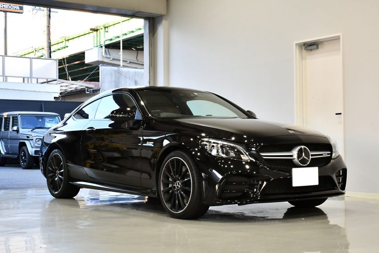 AMG C43クーペ マフラー カプリスト ローダウン ブラックアウト