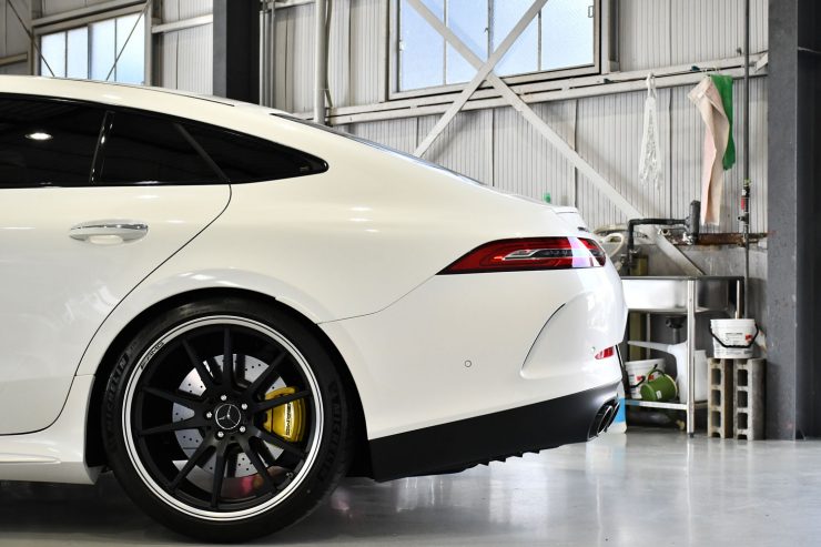 AMG　GT53　GT63S　ローダウン　キャリパーペイント　ブラックアウト　ローダウン