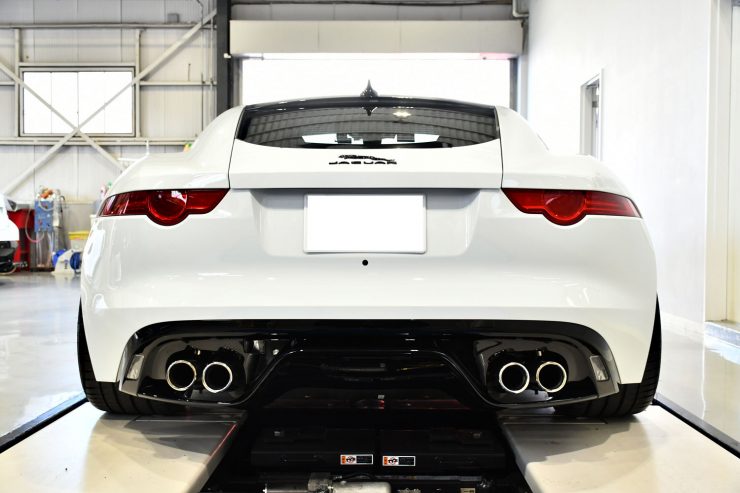 ジャガー　Fタイプ　ローダウン　KW　車高調　カプリスト　マフラー
