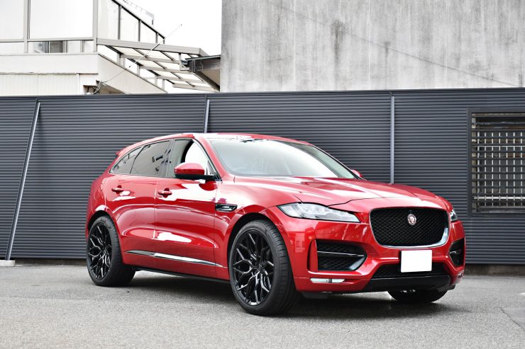 ジャガー　Fペース　ローダウン　22インチ　VOSSEN　ホイール