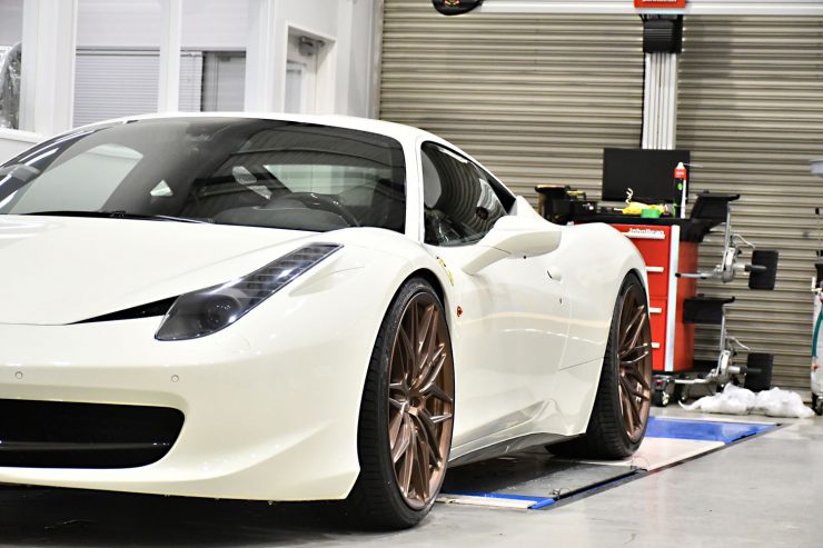 フェラーリ 458 ローダウン H&R ノヴィテック ブリリアントマフラー パワークラフト カスタム 名古屋