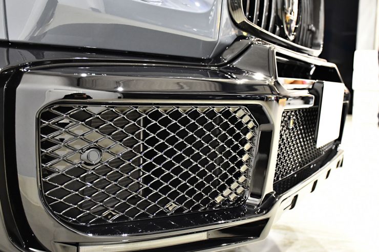 ベンツ AMG G63 G800 W463A シボ取りペイント グロスブラック カスタム ブラックアウト 名古屋