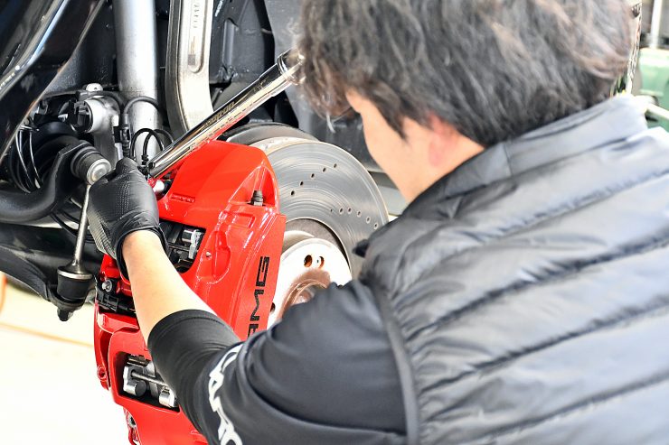 名古屋　ベンツ　ゲレンデ　ブレーキパッド交換