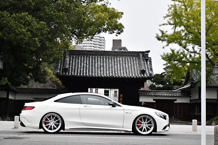 AMG　Sクーペ　S63クーペ　S63　ローダウン　ADV.1　アメ鍛　ブラックアウト　カスタム　名古屋