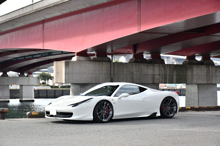 フェラーリ　458　458イタリア　ローダウン　1221　アメ鍛　ブリリアントマフラー　カスタム　名古屋