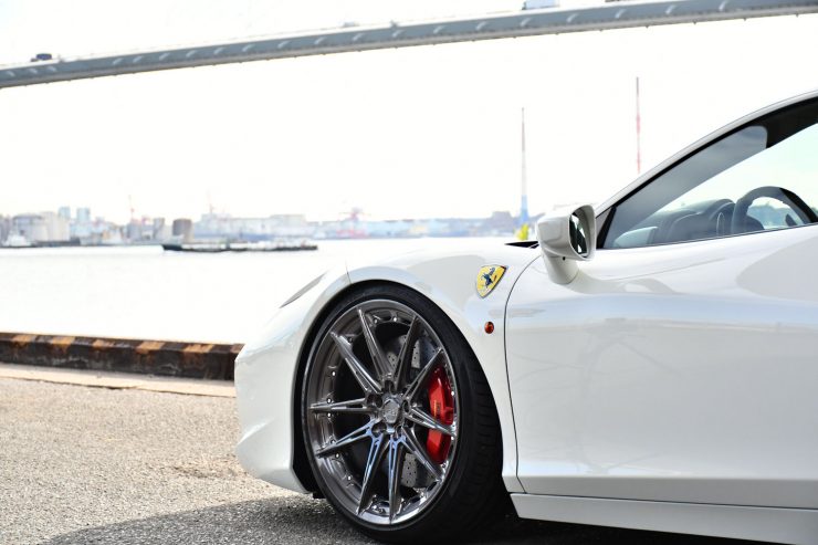 フェラーリ　458　ローダウン　ダウンサス　H&R　ノビテック　1221　アメ鍛　HRE　カスタム　名古屋