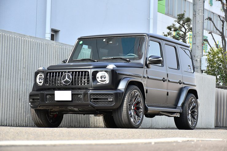 名古屋　ベンツ　カスタム　ゲレンデ　Gクラス　ローダウン　iid　HRE　ラッピング　ブラックアウト