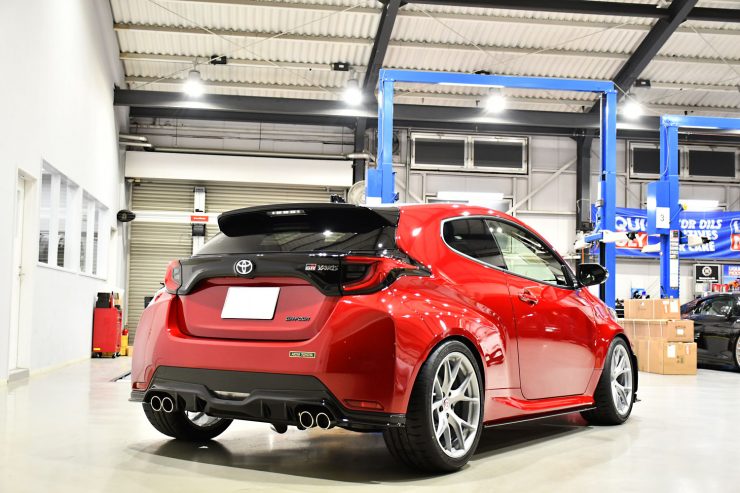 トヨタ　GRヤリス　車高調　HRE　ローダウン　スピードリミッターカット　ブーストアップ　レカロ　カスタム　名古屋